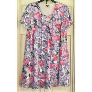 Like new SMYMM lace up Kylie dress poppy daze